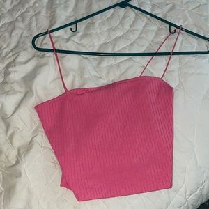 Forever 21 pink cropped top